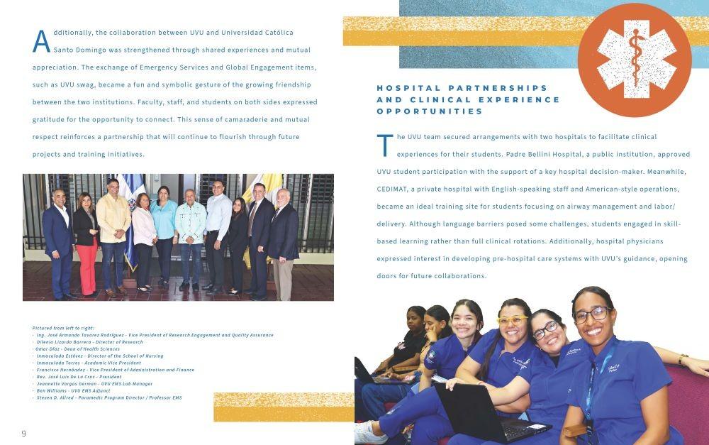 Hospital partnerships and clinical experience opportunities