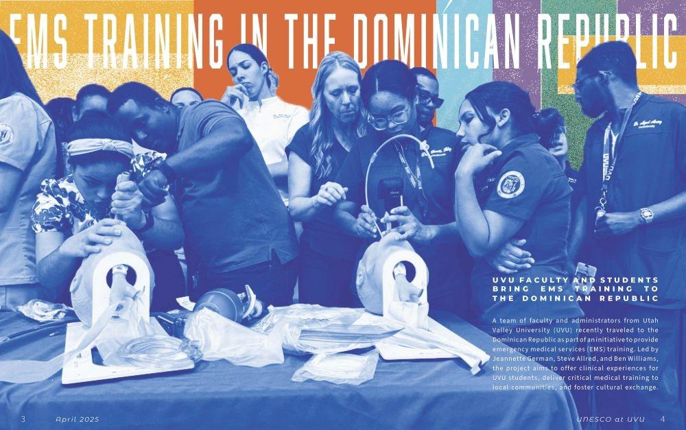 pdf report page on EMS training in the Dominican Republic