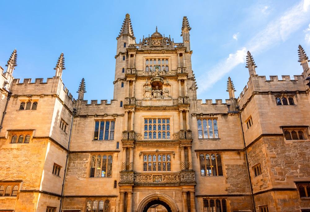 Tower of the Five Orders at the Bodleian Library.