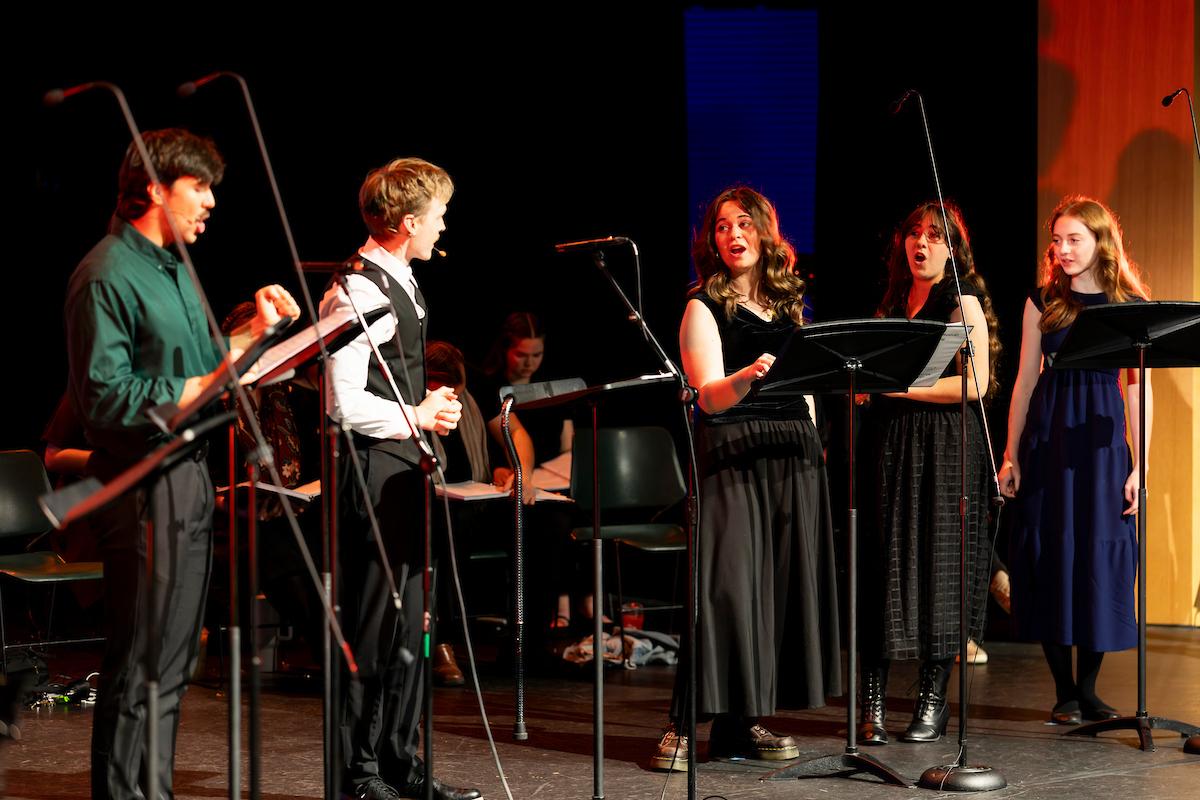 singers on stage