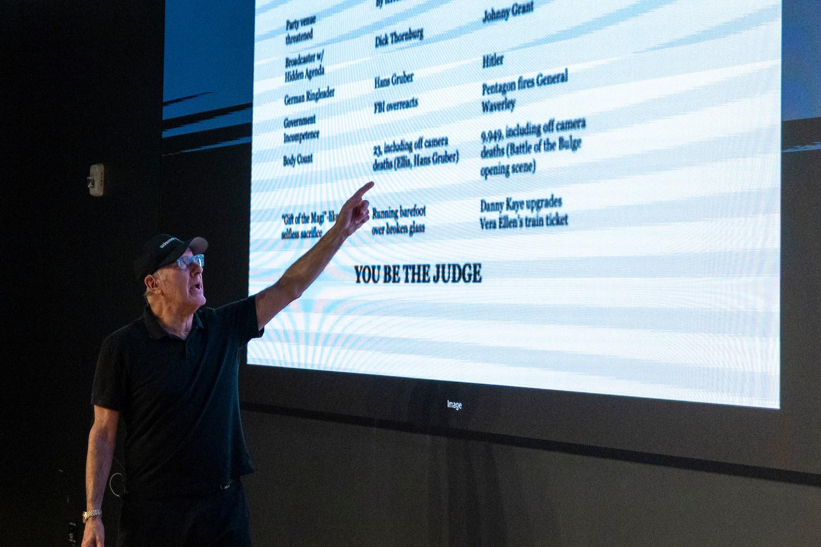 steven de souza pointing at slider