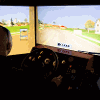 The driving simulator ceates real-world experiences that allow drivers to perfect their skills by employing a variety of challenging scenarios and emergency situations.