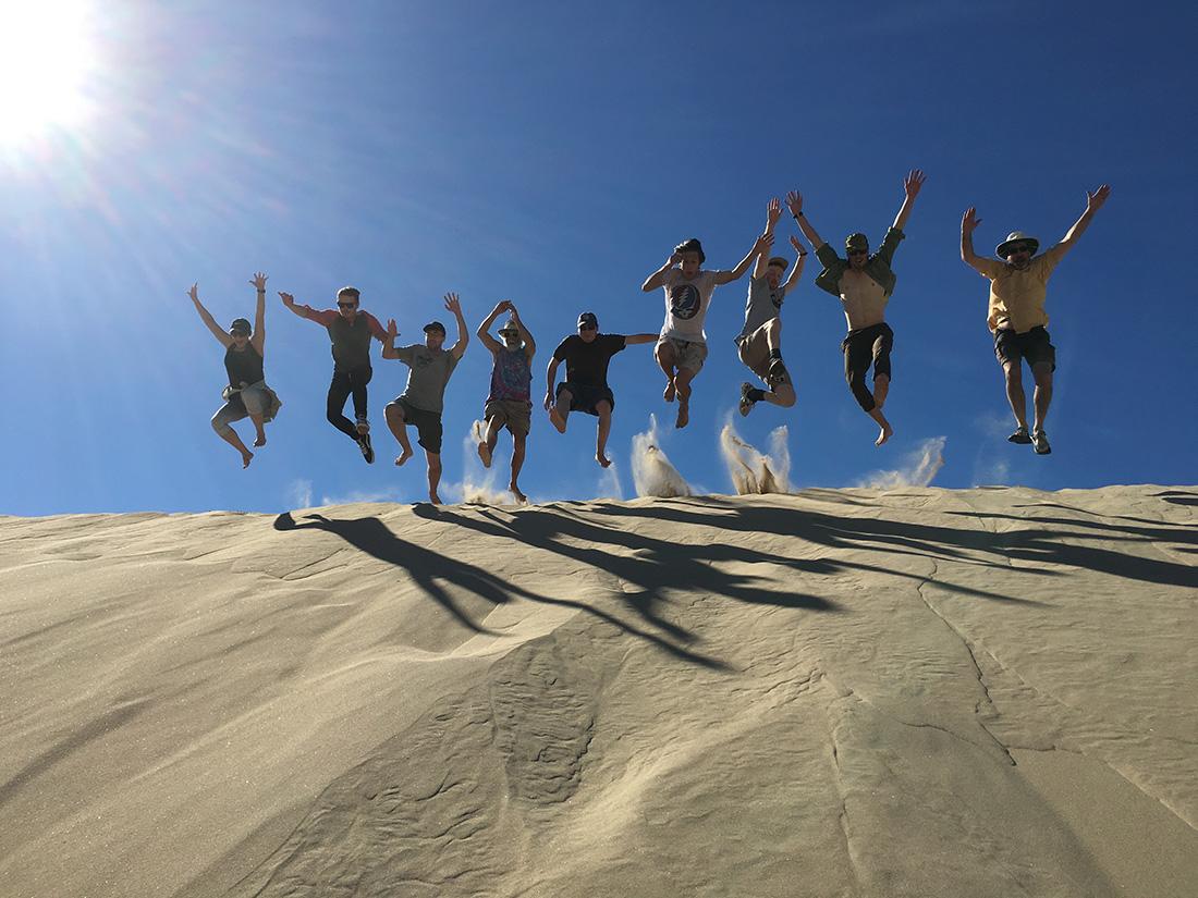 Students at Death Valley