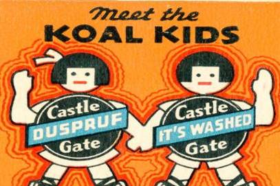 Old color image of meet the koal kids advertisement