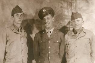 Photo of 3 World War II Veterans.