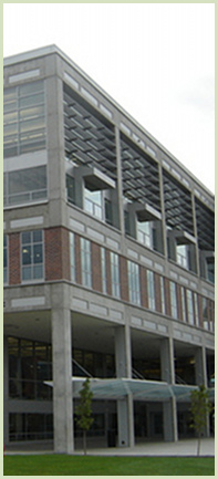 Exterior view of the Fulton Library.