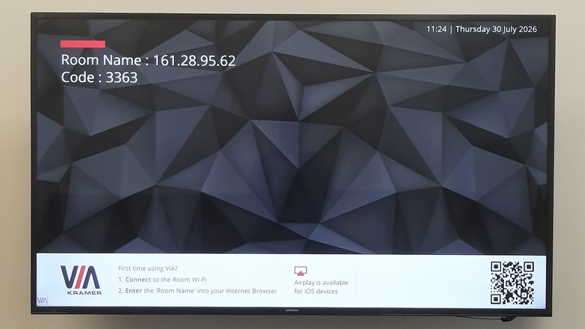 Screen showing VIA system
