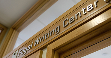 Writing center entrance
