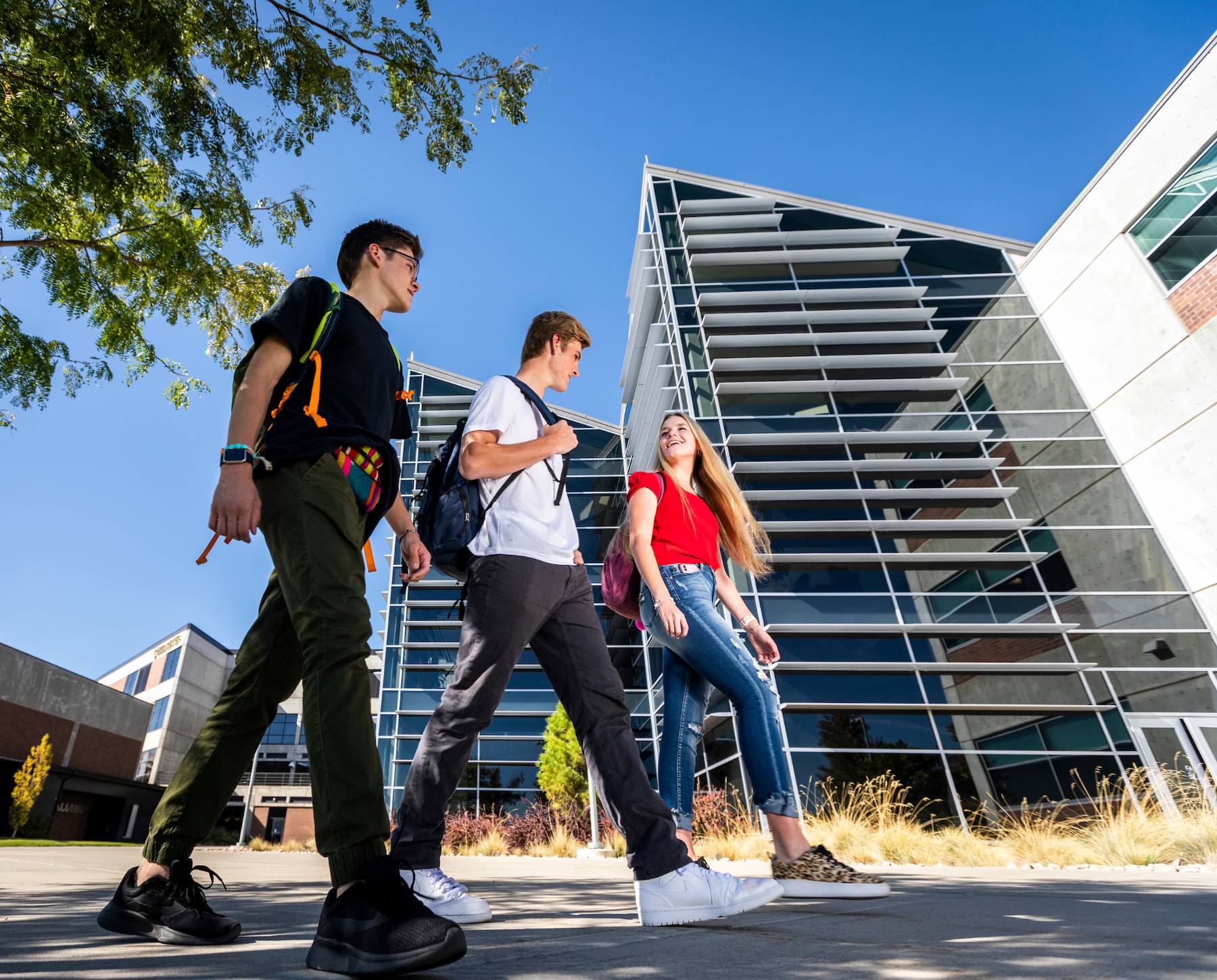 Students on campus