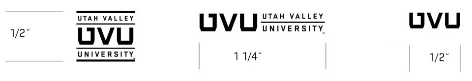 Image showing the space of one U width around logo, and 1/2 u width around monogram.
