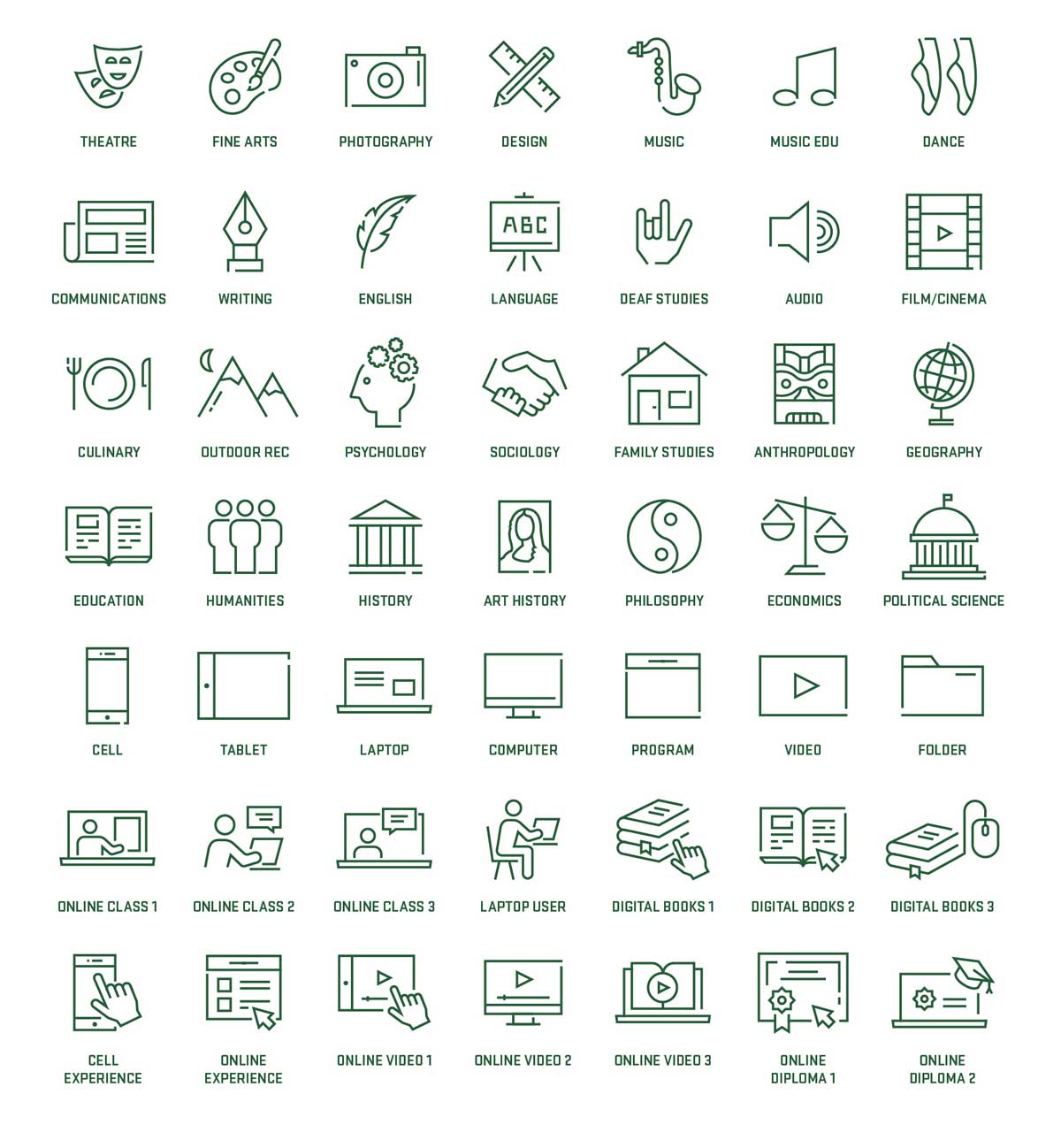 Image grid of various icons.