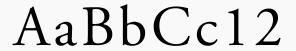 Typography Adobe Garamond sample