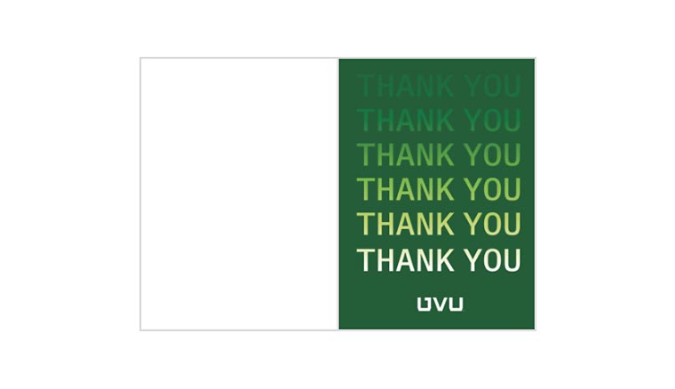 Card - Thank You Graduate - green