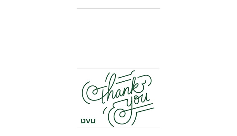 Card - Thank You Script