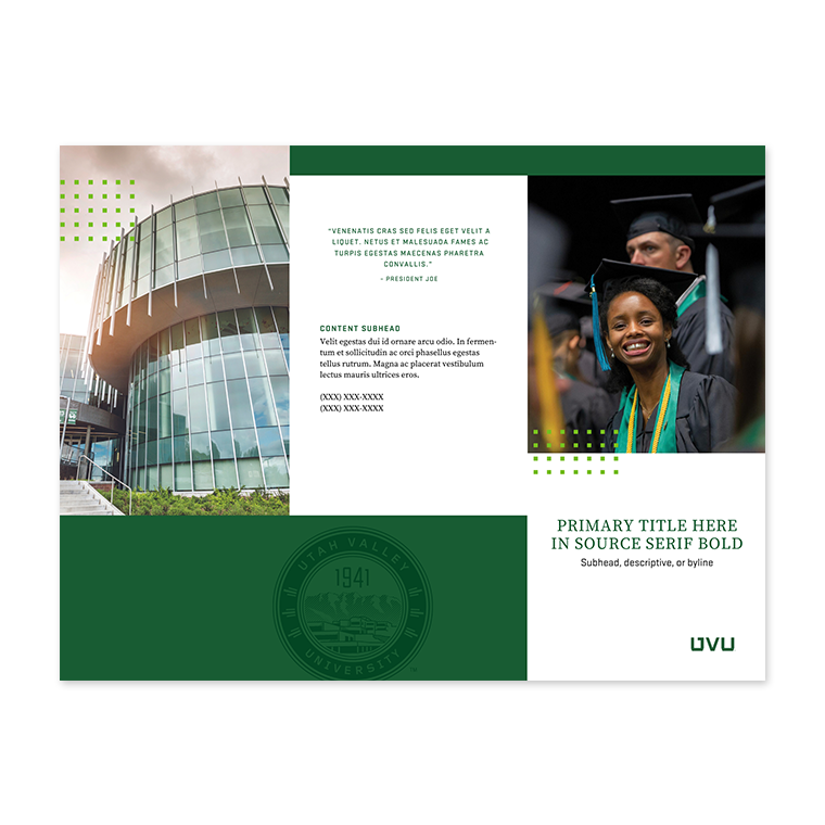 University Seal Tri-fold Template