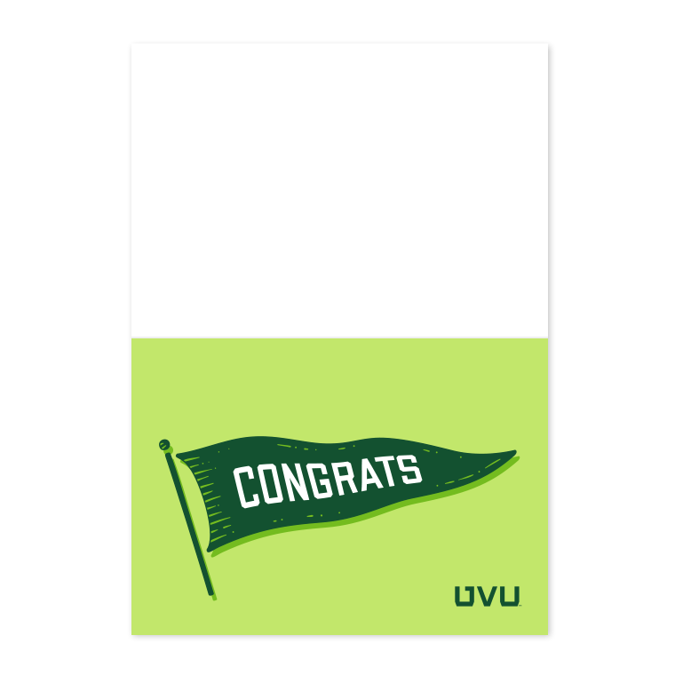 Card - Congrats Flag bright