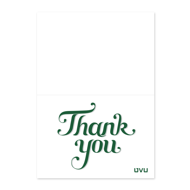 Card - Thank You Italic