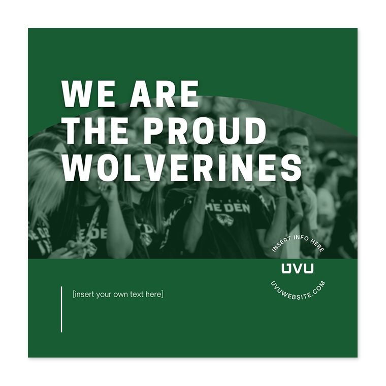 Social Media - Proud Wolverines