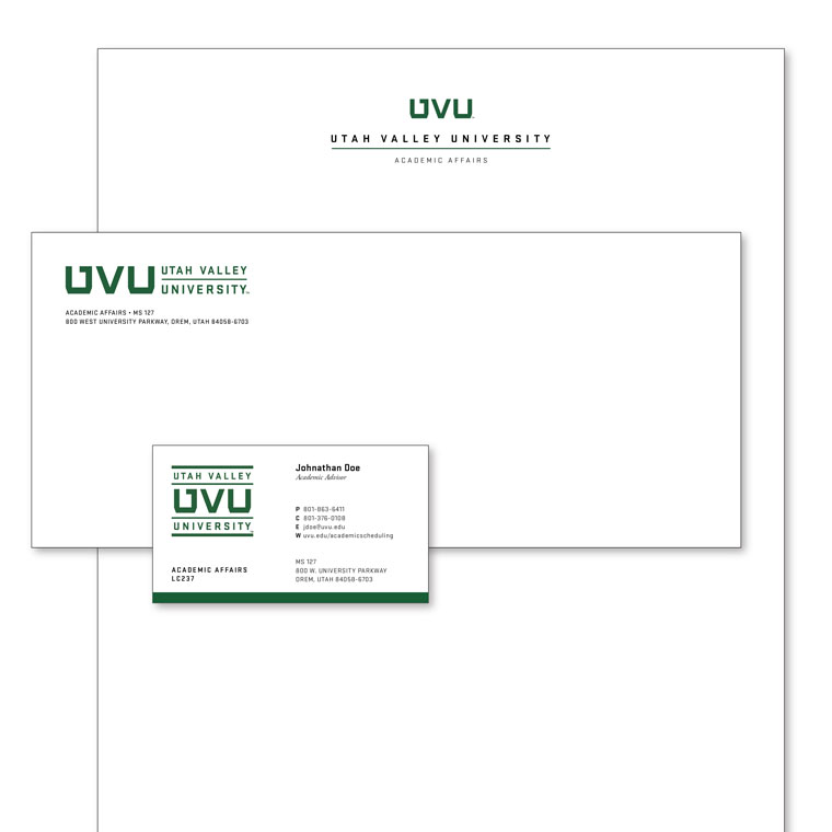 Stationary — Letterhead, business card, envelope