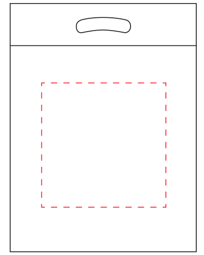 Blank plastic bag template 