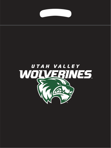 Black bag with white/green print Black bag with white/green print