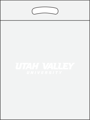 White/clear bag with White print White/clear bag with white print