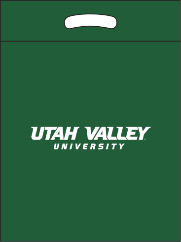 Utah Valley University | Green bag | White Ink