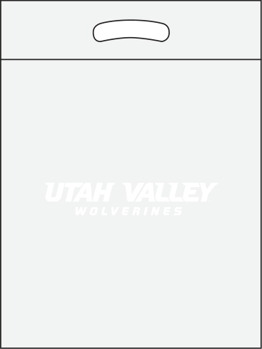 White/clear bag with White print White/clear bag with white print