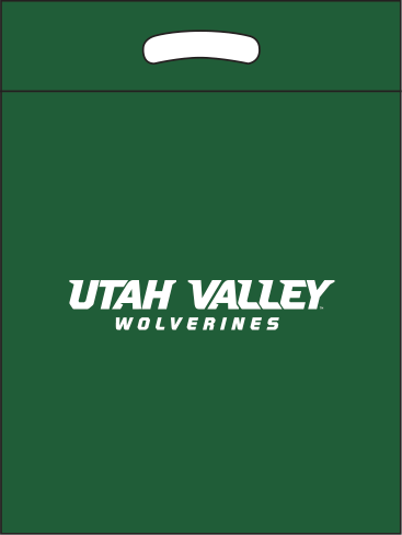 Utah Valley Athletics | Green bag | White Ink