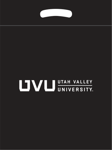 Black bag with white print Black bag with white print