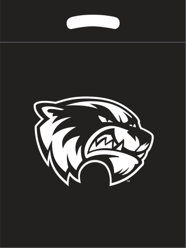 Black bag with white print Black bag with white print