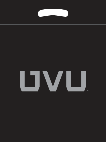 Black bag with gray print Black bag with gray print