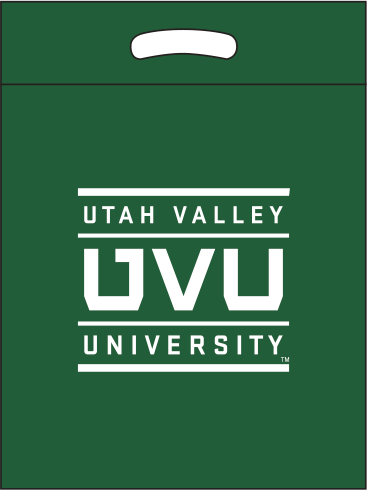 UVU Square | Green bag | White Ink