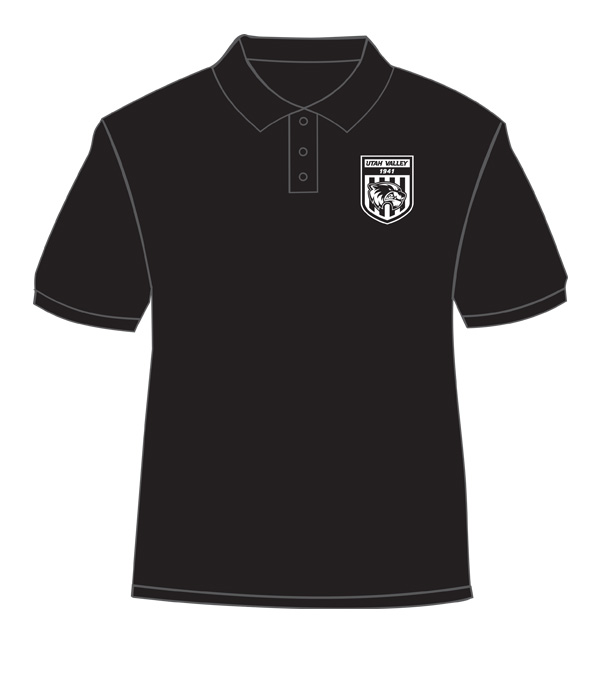 Black shirt with white ink