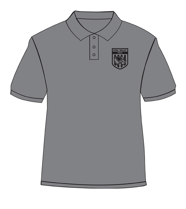 Grey shirt with black print