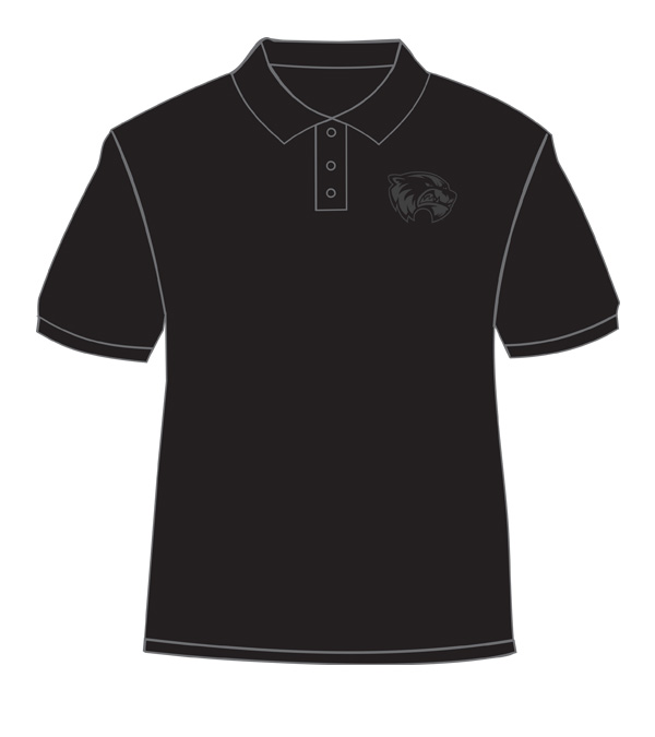 Black shirt with Black ink