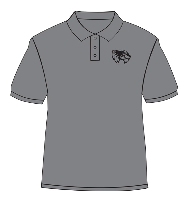 Grey shirt with black print