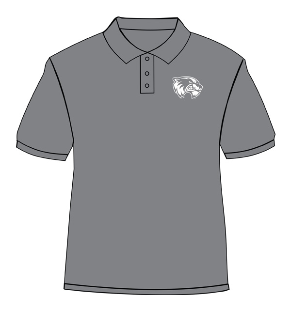 Grey shirt with white print