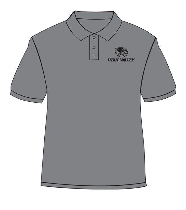 Grey shirt with black print