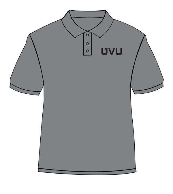 Grey shirt with black print