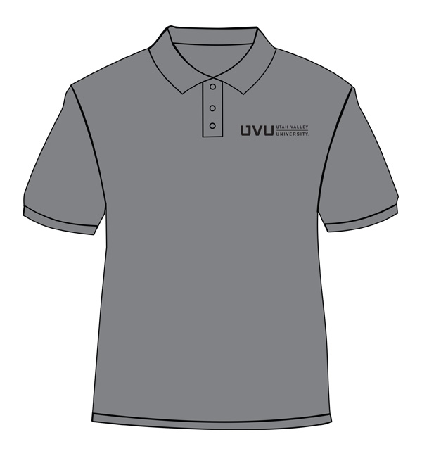 Grey shirt with black print