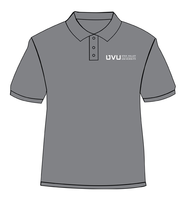 Grey shirt with white print