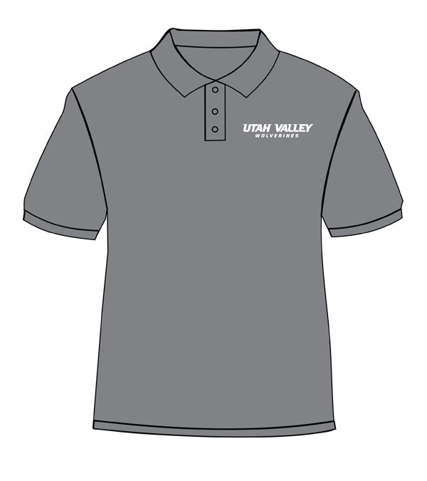 Grey shirt with white print