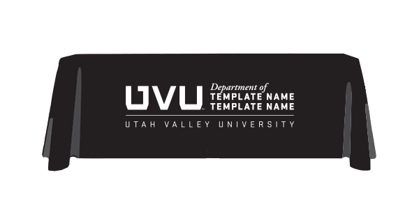 UVU Official Table Cloth Black