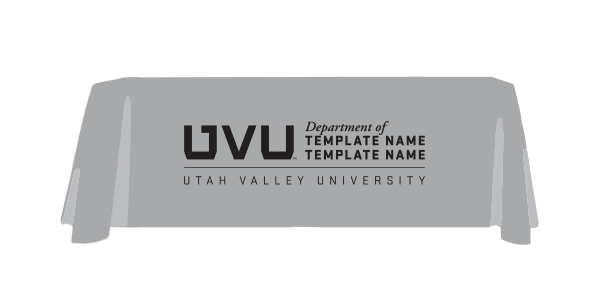 UVU Official Table Cloth Gray