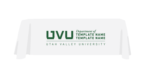 UVU Official Table Cloth White