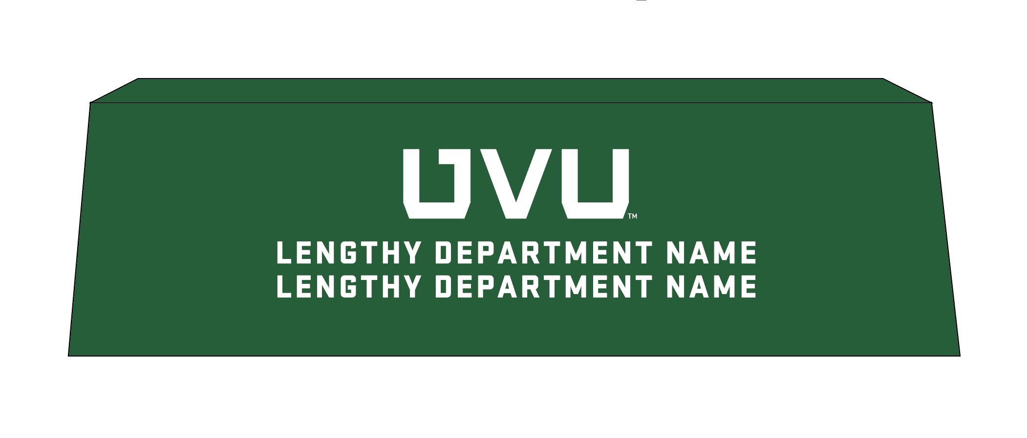 UVU Official Table Cloth Green