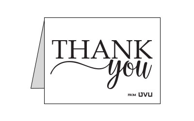 UVU Thank You Card