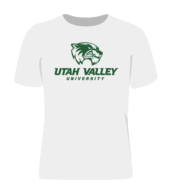 White shirt with Green print