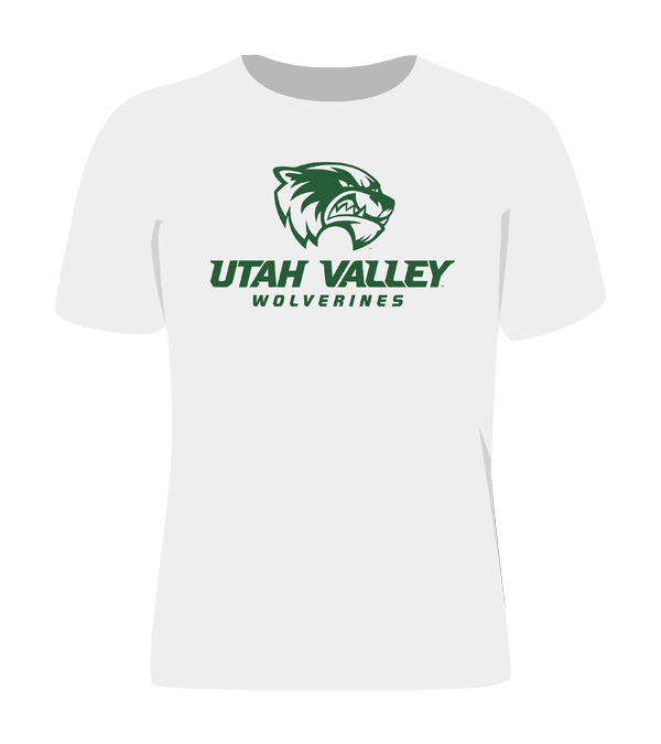 White shirt with Green print